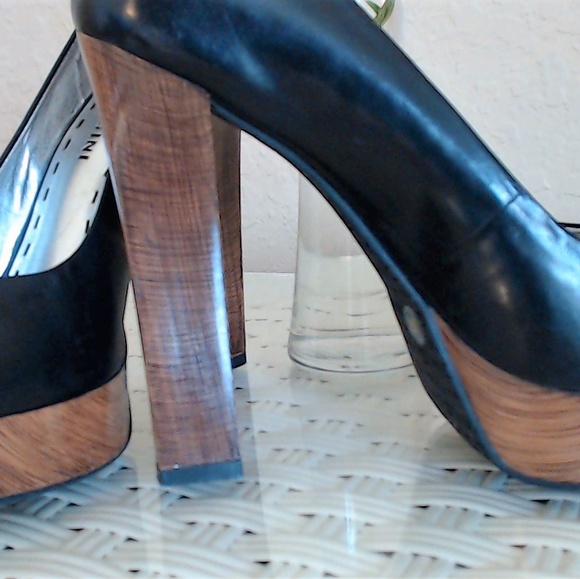 Gianni Bini Platform Heels Size 6.5 Brown Black - Picture 3 of 5